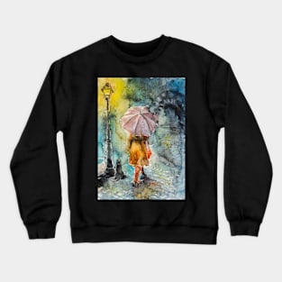 Walk at night Crewneck Sweatshirt